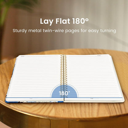 Taja Lined Spiral Notebook Journal for Women A5(5.8" × 8.3"), Cute Hardcover Notebook for Work, School & Note Taking, Pretty College Ruled Journal for Writing, 140 Pages, Sunset