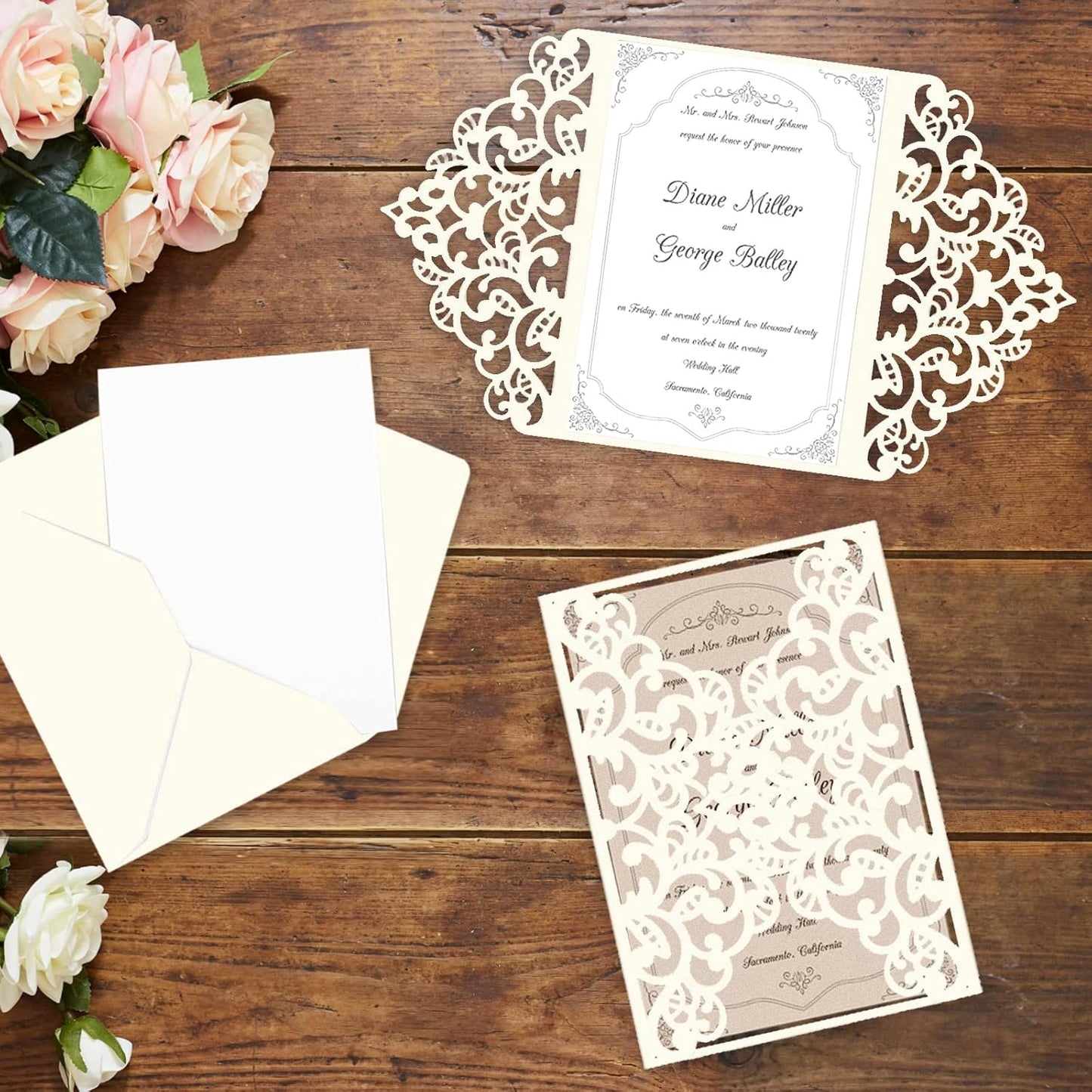 100 Sheets White Cardstock 8.5 x 11 Certificate Paper, Goefun White Card Stock Printer Paper for Invitations, Menus, Wedding, DIY Cards