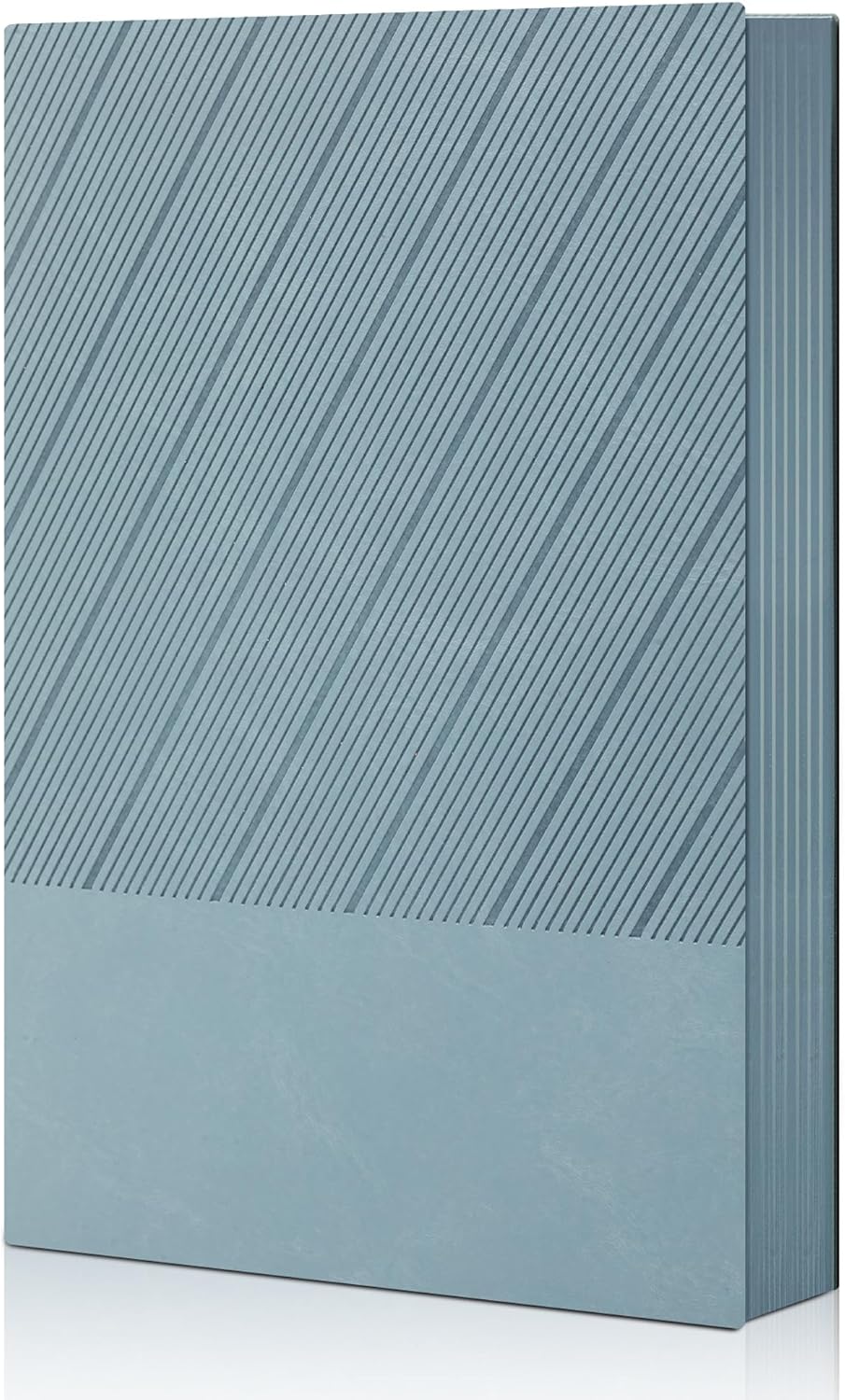 BOBO RABBIT Softcover Lined Journal Notebook 348 Pages Lay-Flat Bound Soft Leather Journaling Notebook for for Writing Work School Office Note Taking, 5.75"x8.31" Grey