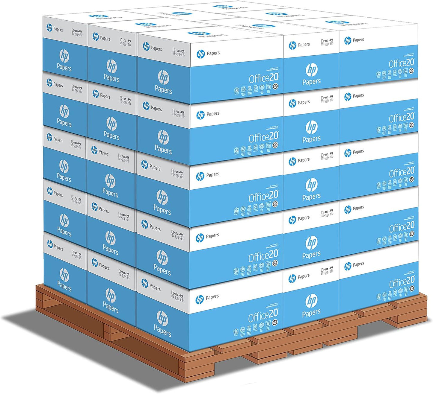 HP Printer Paper | 8.5 x 11 Paper | Office 20 lb | 3 Ream Case - 1500 Sheets | 92 Bright | Made in USA - FSC Certified | 112090C, White