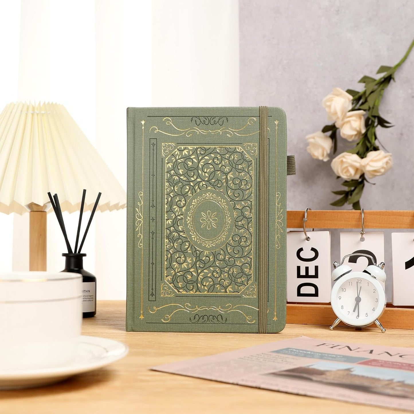 TIEFOSSI Lined Notebook, 100gsm Thick Paper, Hardcover College Ruled Journals for Women Men, 320 Numbered pages, for Travel, School and Office Use