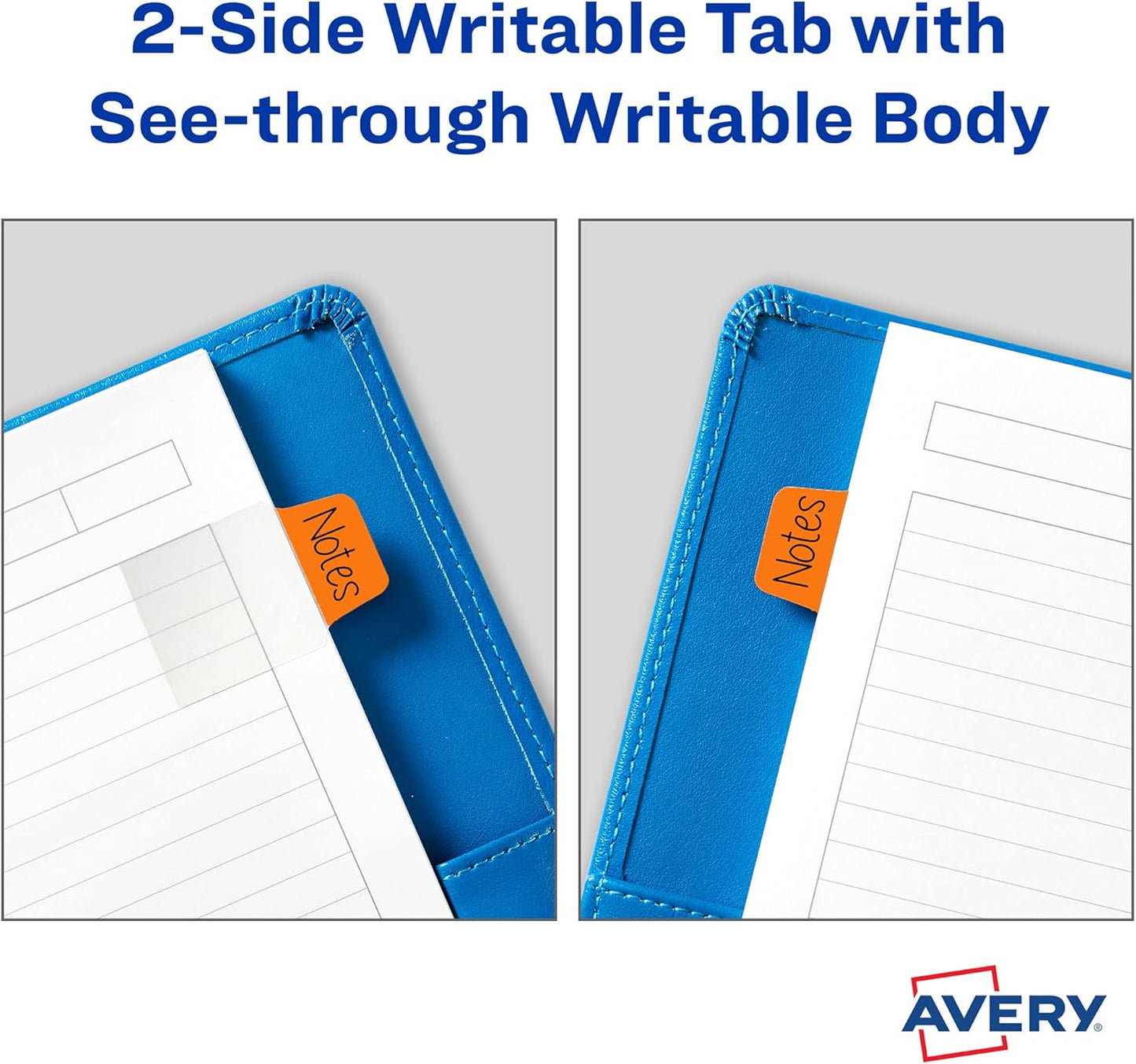 Avery Mini Ultra Tabs, 1" x 1.5", 2-Side Writable, Assorted Metallic Colors, 40 Repositionable Tabs (74785)