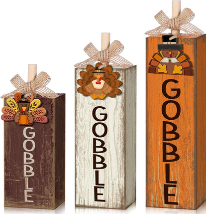 GlikCeil 3 Pcs Teacher Appreciation Week Table Decorations Wooden Classroom Decor Wood Pencil Notebook Paper Tiered Tray Decor for Teacher Desk, Back to School Party, Classroom Shelf
