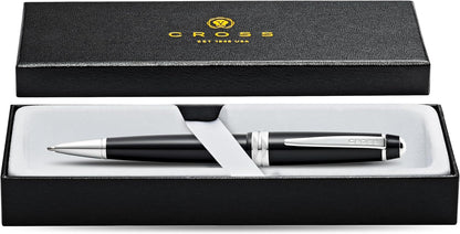 Cross Bailey Light Refillable Ballpoint Pen Presented in a Everyday Gift Box - Medium Point, Black Ink, Polished Green