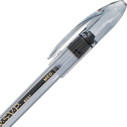 Pentel RSVP Ballpoint Pen, (1.0mm), Medium Line, Assorted Ink, Pack of 8 (BK91CRBP8M)