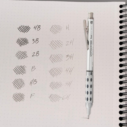 Pentel Super Hi-Polymer Lead Refill (0.5mm) Fine, 2H, 36 Pieces of Lead (C505BP32H-K6)