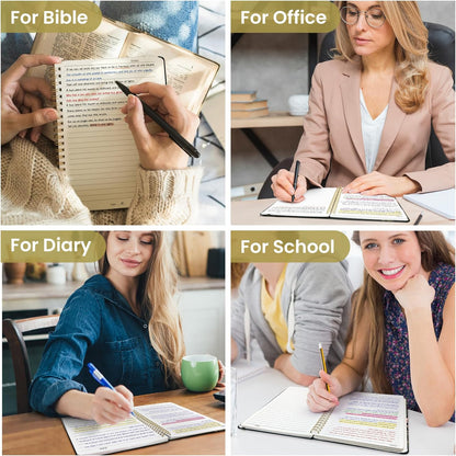 Taja Lined Spiral Notebook Journal for Women A5(5.8" × 8.3"), Cute Hardcover Notebook for Work, School & Note Taking, Pretty College Ruled Journal for Writing, 140 Pages, Sunset