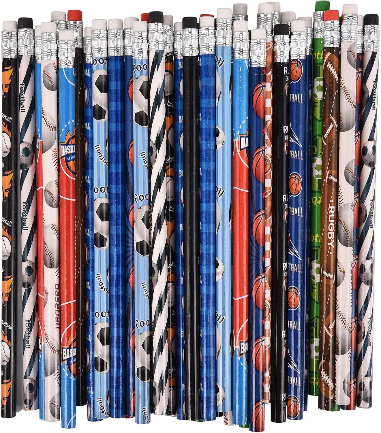 72PCS Corlorful Wooden cased Pencils for Kids with Erasers, Wood Wedding Golf for School,Drawing,Gift (72PCS) (Fruit, 72)