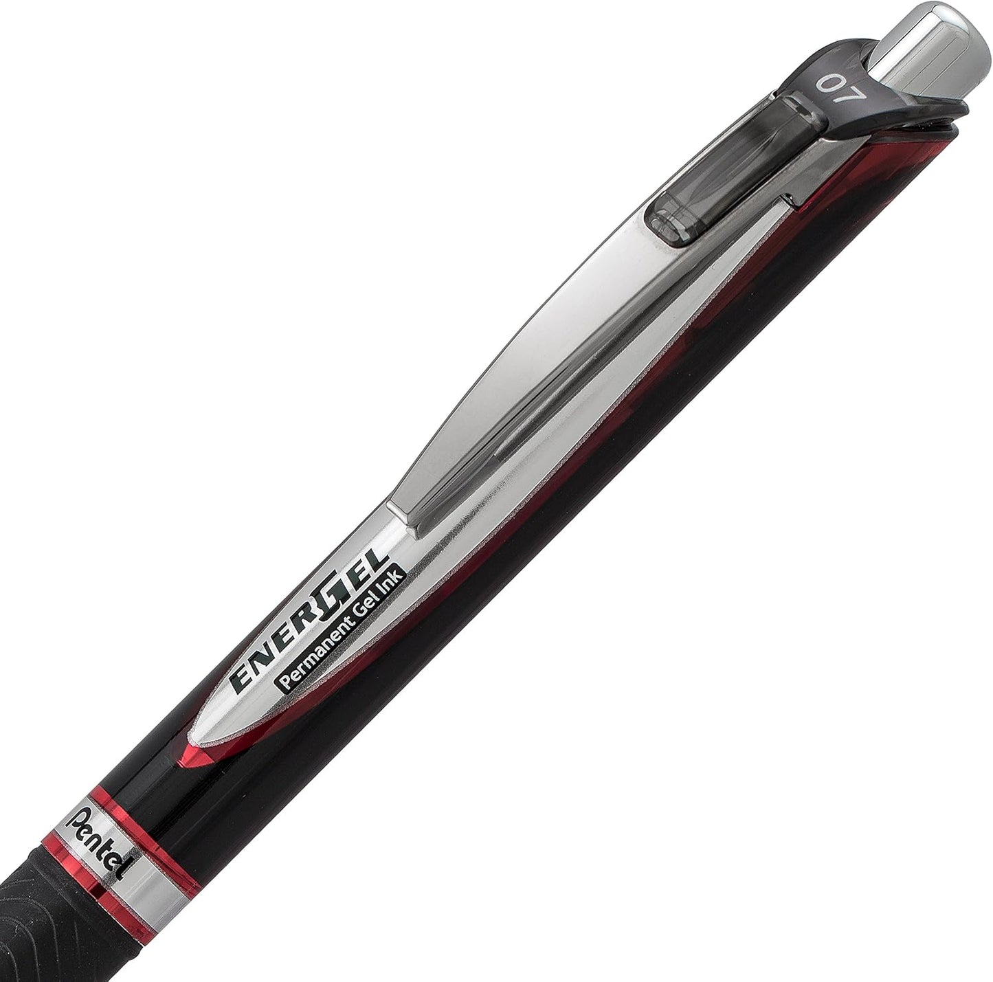 Pentel EnerGel Permanent Gel Ink Rollerball Pen, Black, 3 Pack (BLP77BP3A)