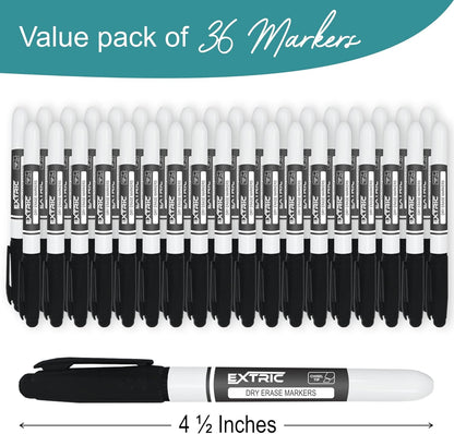EXTRIC Green Dry Erase Markers, 36 Count Whiteboard Markers Chisel Tip, Bulk Classroom White Board Marker Dry Erase, Low Odor Chisel Tip Erasable Markers