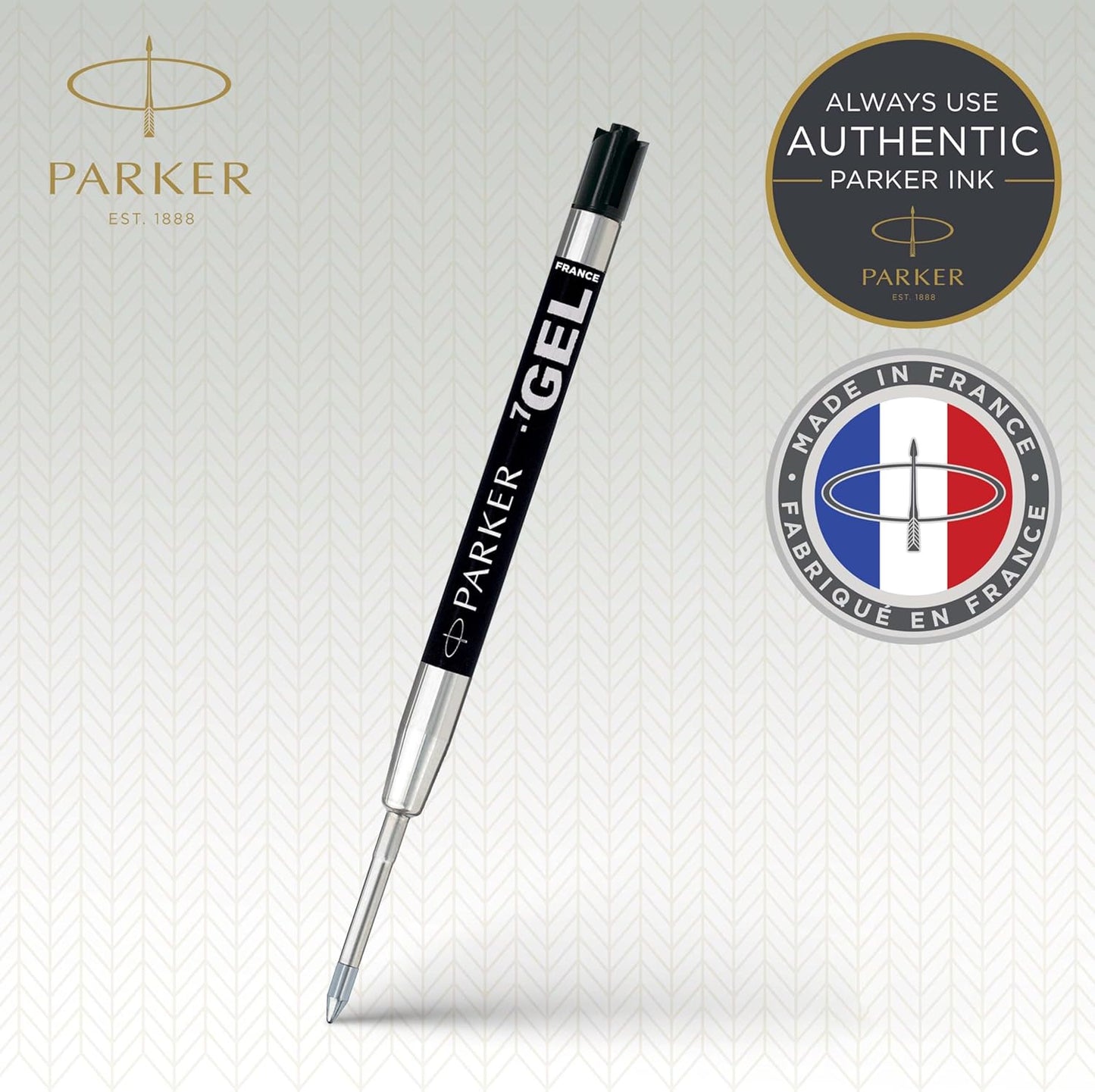 PARKER QUINKflow Ballpoint Pen Ink Refill, Fine Tip, Blue
