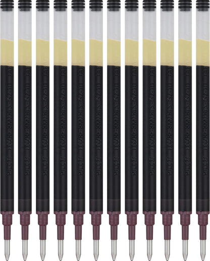 PILOT Pen G2 Gel Ink Refills For Rolling Ball Pens, Bold Point, 1.0mm, Black Ink, 12-Pack