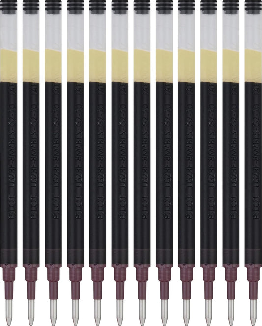 PILOT Pen G2 Gel Ink Refills For Rolling Ball Pens, Bold Point, 1.0mm, Black Ink, 12-Pack