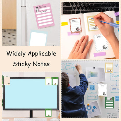 Dumpster Fire Sticky Notes 9 Pack, Funny Dumpster Fire Notepads for Work Stress Relief, Cute Self-Stick Memo Note Pads for Office, Humorous Gifts for Coworkers Students School Office Supplies 3×3 Inch