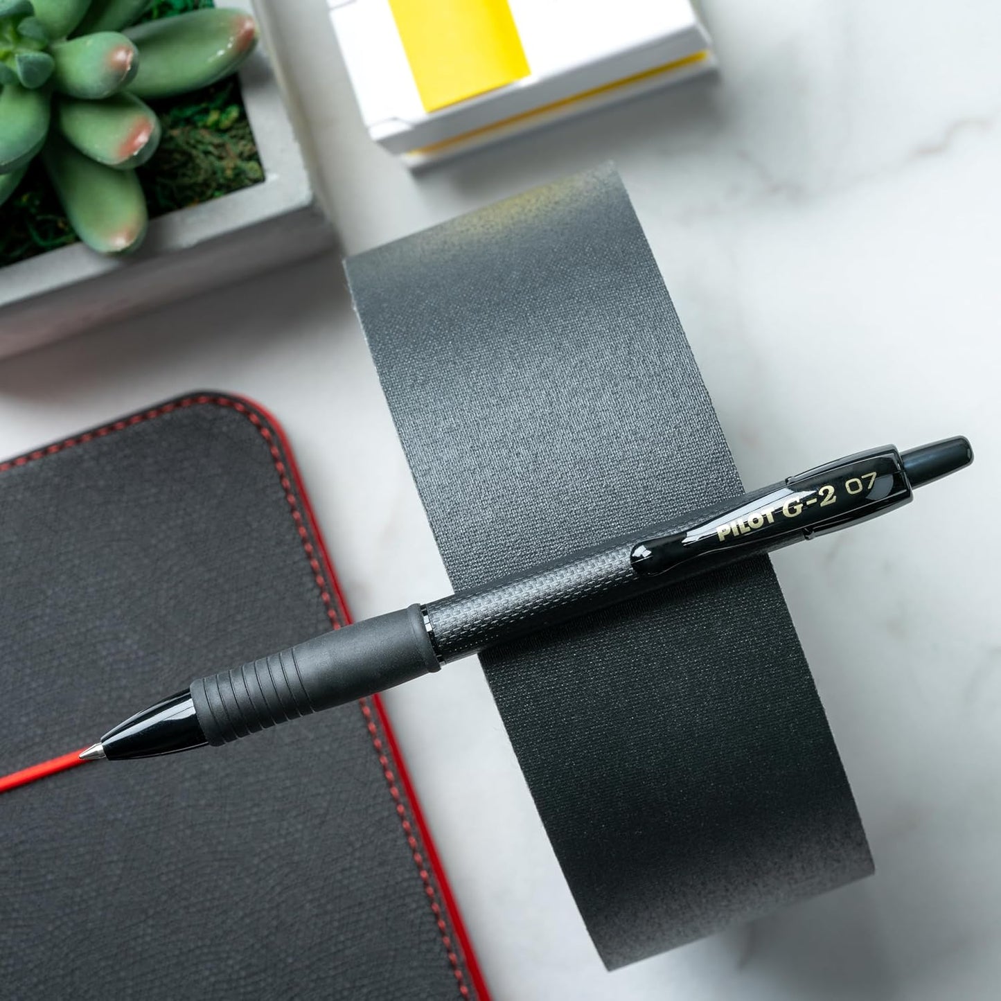 Pilot, G2 Edge Premium Gel Roller Pens, Fine Point 0.7 mm, Black, Pack of 8