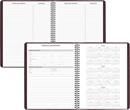AT-A-GLANCE 2026 Appointment Book Planner, Weekly, 8-1/4" x 11", Large, Black (709500526)