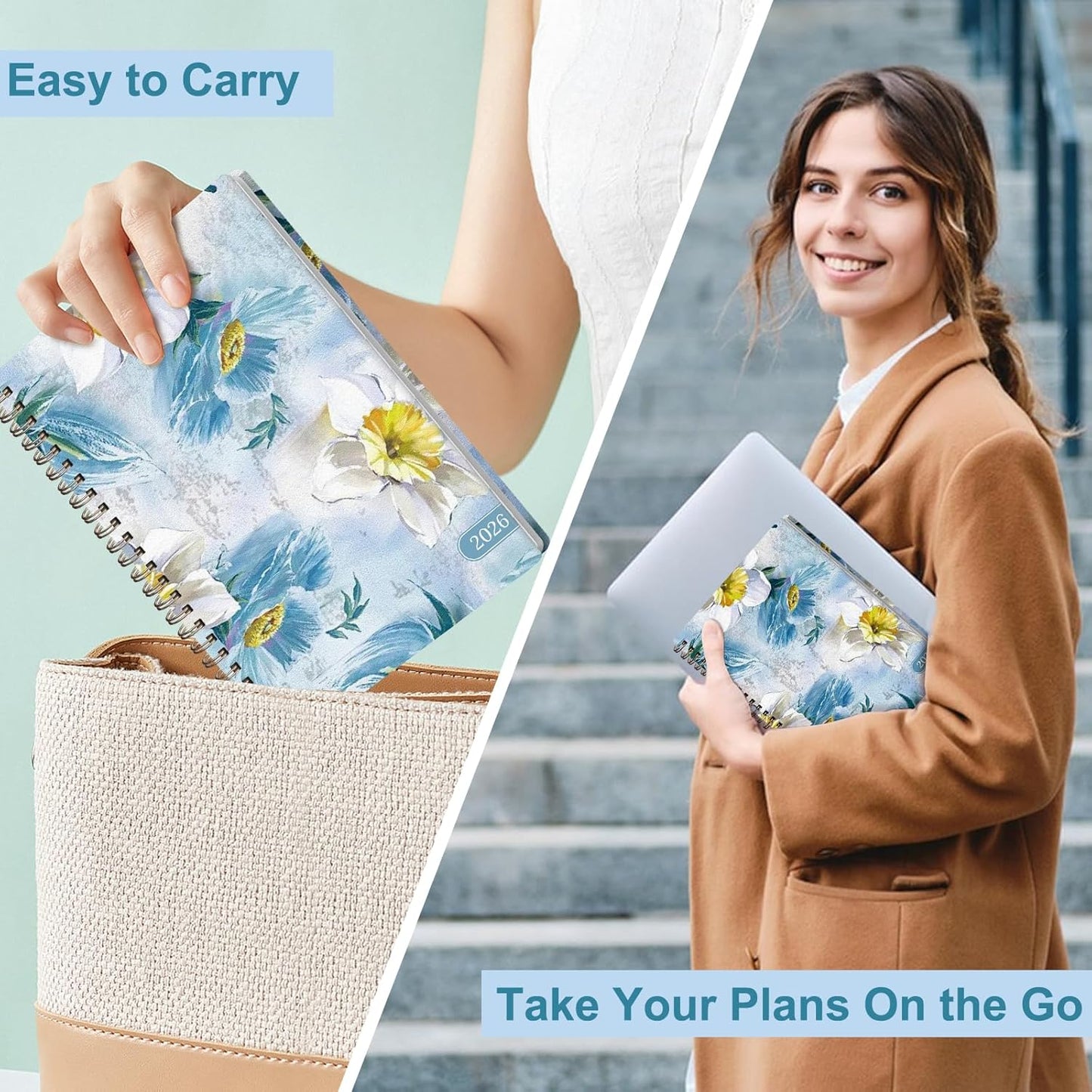 Planner 2026-2027, Weekly and Monthly Academic Year Calendar Planner, July 2026 - June 2027, Daily Agenda Book for Office School Supplies, A5(6.3'' x 8.5'')