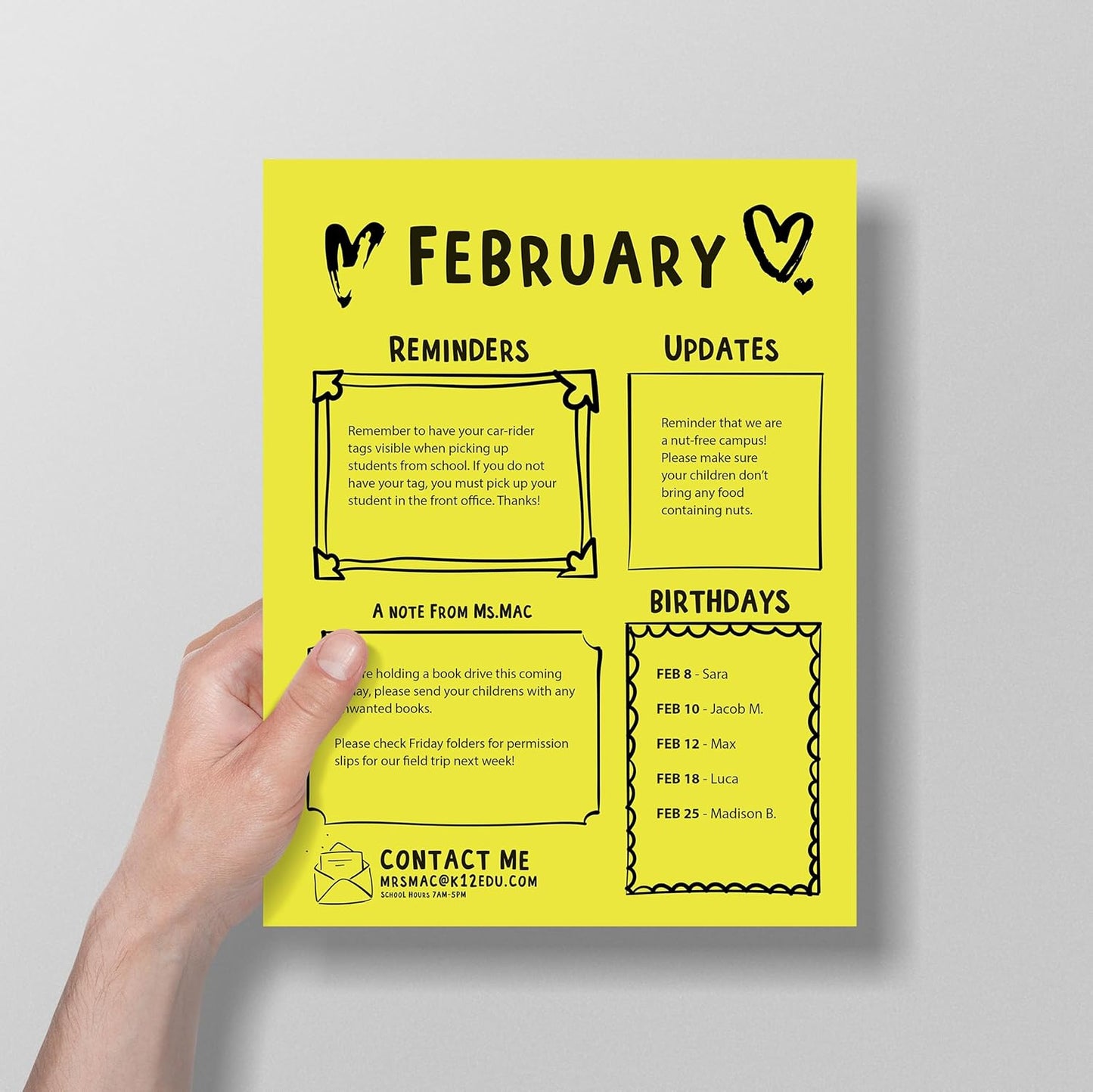 Bright Color Paper, Neenah Astrobrights®, Letter Paper Size, 24 Lb, FSC Certified®, Lift-Off Lemon, Ream Of 500 Sheets