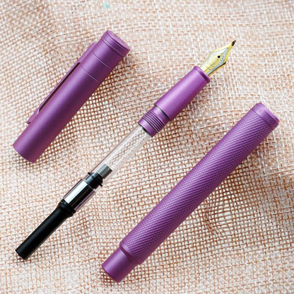 Hongdian Matte Black Forest Rollerball Pen with Schmidt Black Ink Refill, Classic Design with Metal Case for Business Signature