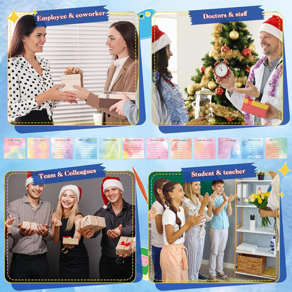 Yinder 48 Pcs Inspirational Sticky Notes Cute Motivational Sticky Notes Pad End of Year Employee Appreciation Gifts Bulk for Teacher Nurse Coworkers Office Supplies 3 x 3'' (Thank You,Dark Color)
