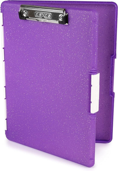 Dexas Slimcase 2 Plastic Clipboard with Storage and Side Opening, Black, Office Supplies Clipboards to Organize, Carry and Store, A4 Holder, Style and Functionality Nursing Clipboards
