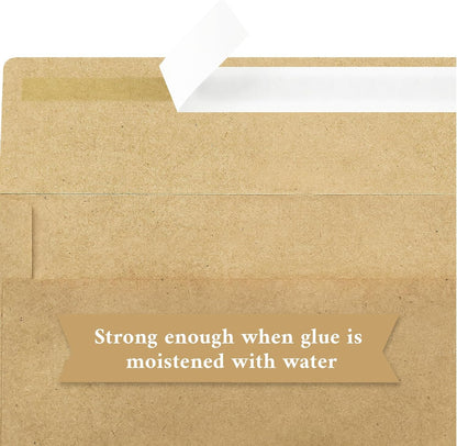 50 Pack #10 Business Envelopes, Sage Green Standard Envelopes Self Seal, Letter Size Mailing Envelopes for Checks Letters Invoices Statements Birthday Graduation Wedding, 4 1/8 x 9 1/2 Inch