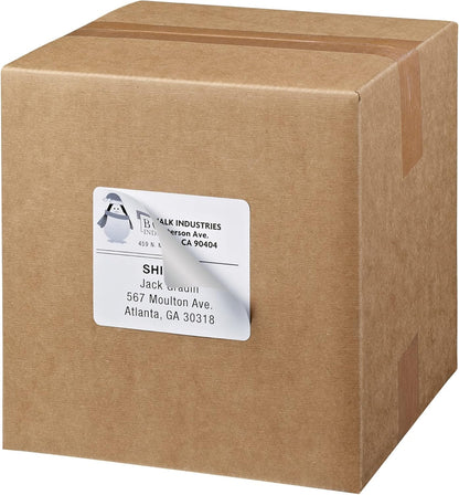 Avery Printable Shipping Labels with Sure Feed, 3-1/3" x 4", White, 150 Blank Mailing Labels (5264)