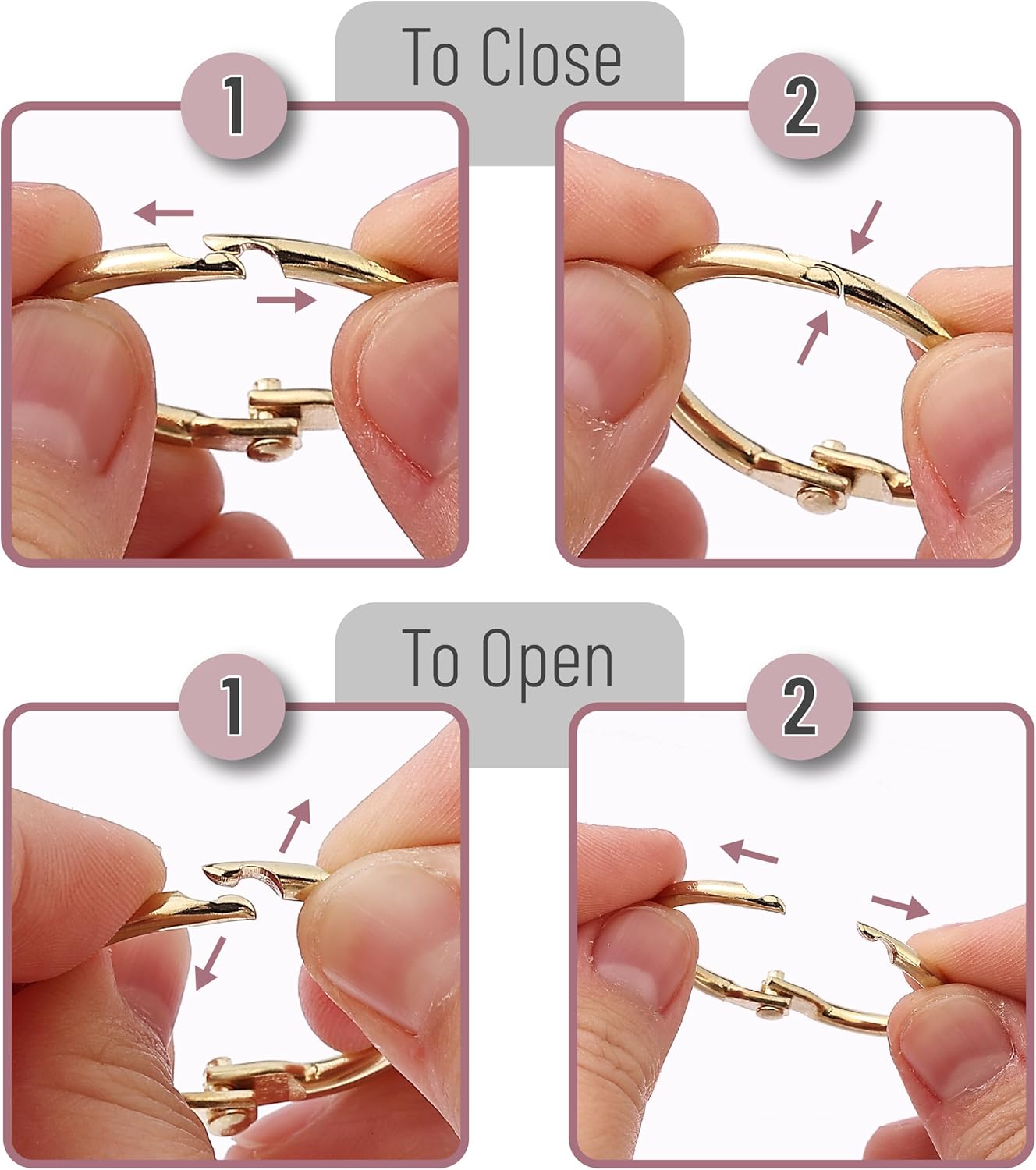 Mr. Pen- Loose Leaf Binder Book Rings, 5 Assorted Sizes (0.6", 1", 1.2", 1.5",2"), 36 Pack, Metal Binder Rings for Index Cards, Keychains, School, Home, Office, Silver