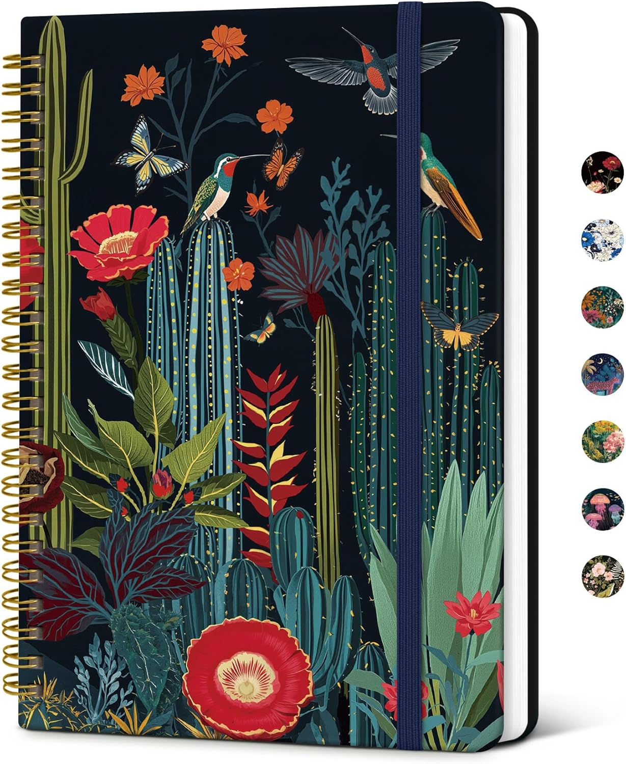 Taja Lined Spiral Notebook Journal for Women A5(5.8" × 8.3"), Cute Hardcover Notebook for Work, School & Note Taking, Pretty College Ruled Journal for Writing, 140 Pages, Sunset