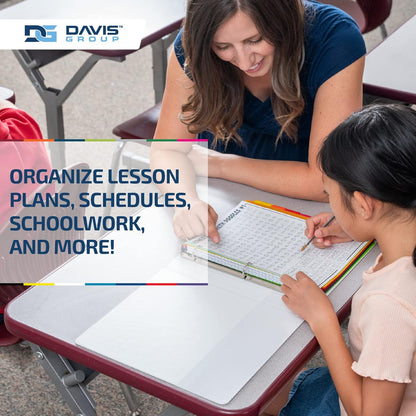 Easyview Premium 3-Ring Binders with Clear-View Covers and Round Rings, Binders for School or Office, 1 Inch, Pack of 6, Navy Blue