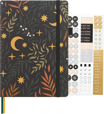 &And Per Se Lined Journal Notebook, 160 Pages, A5 5.7 x 8 inches College Ruled Thick Paper Notebook Journals for Writing, Hardcover Notebooks for Women Men Office School (1 Pack, Green) - Colors A
