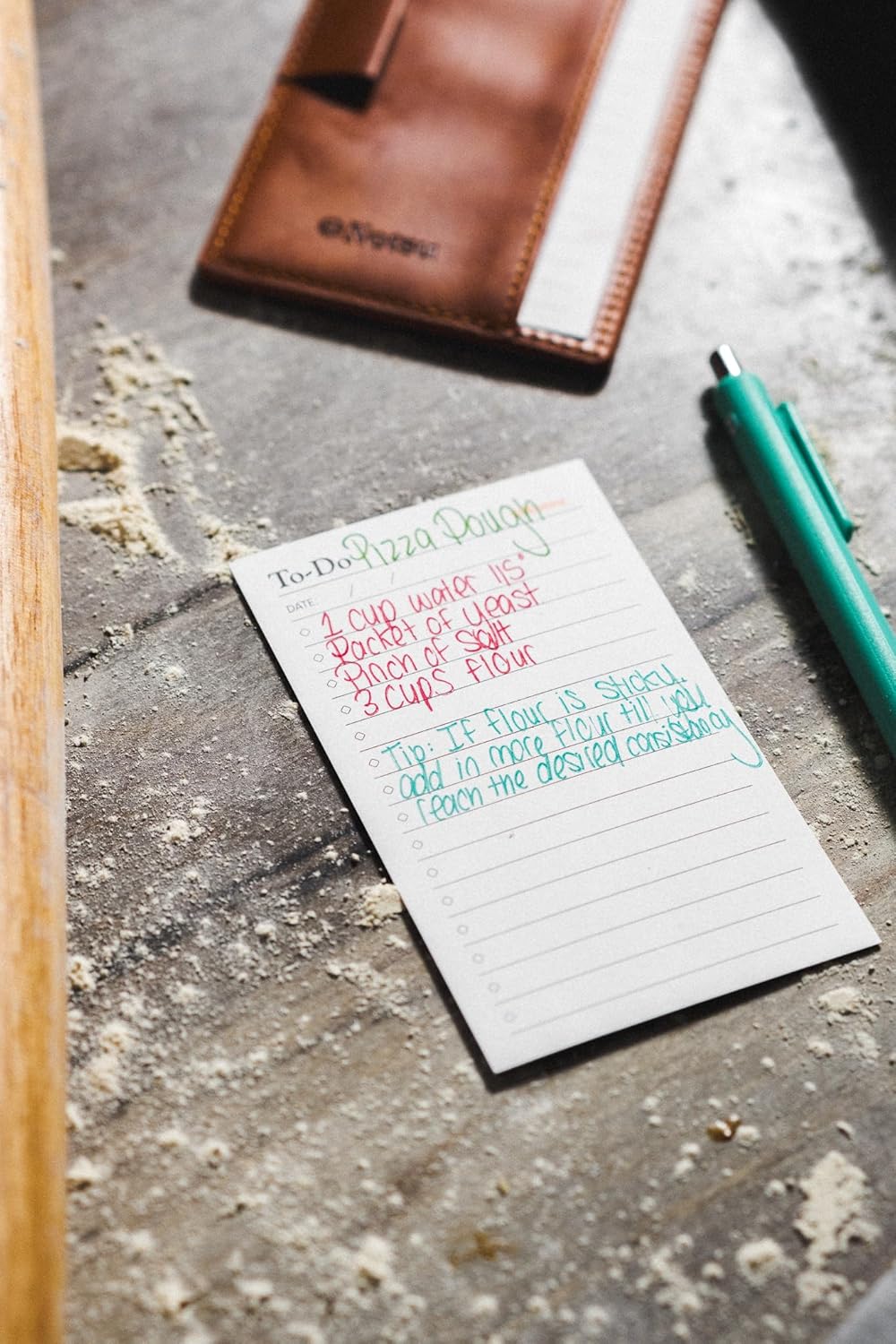 Notsu To Do List Grid Index Cards 3x5 | 50 Task Planner Foldable Vertical Notecards with Rounded Corners