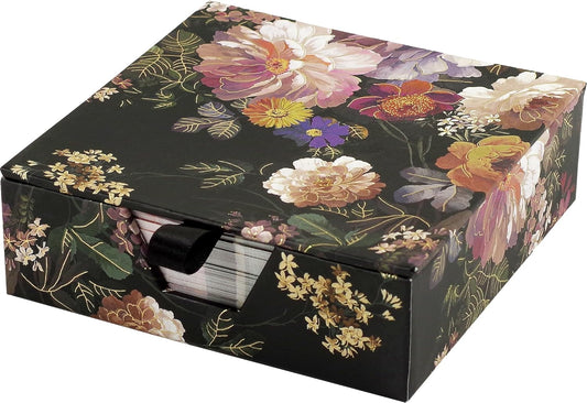 Midnight Floral Desk Notes (Note Pad)