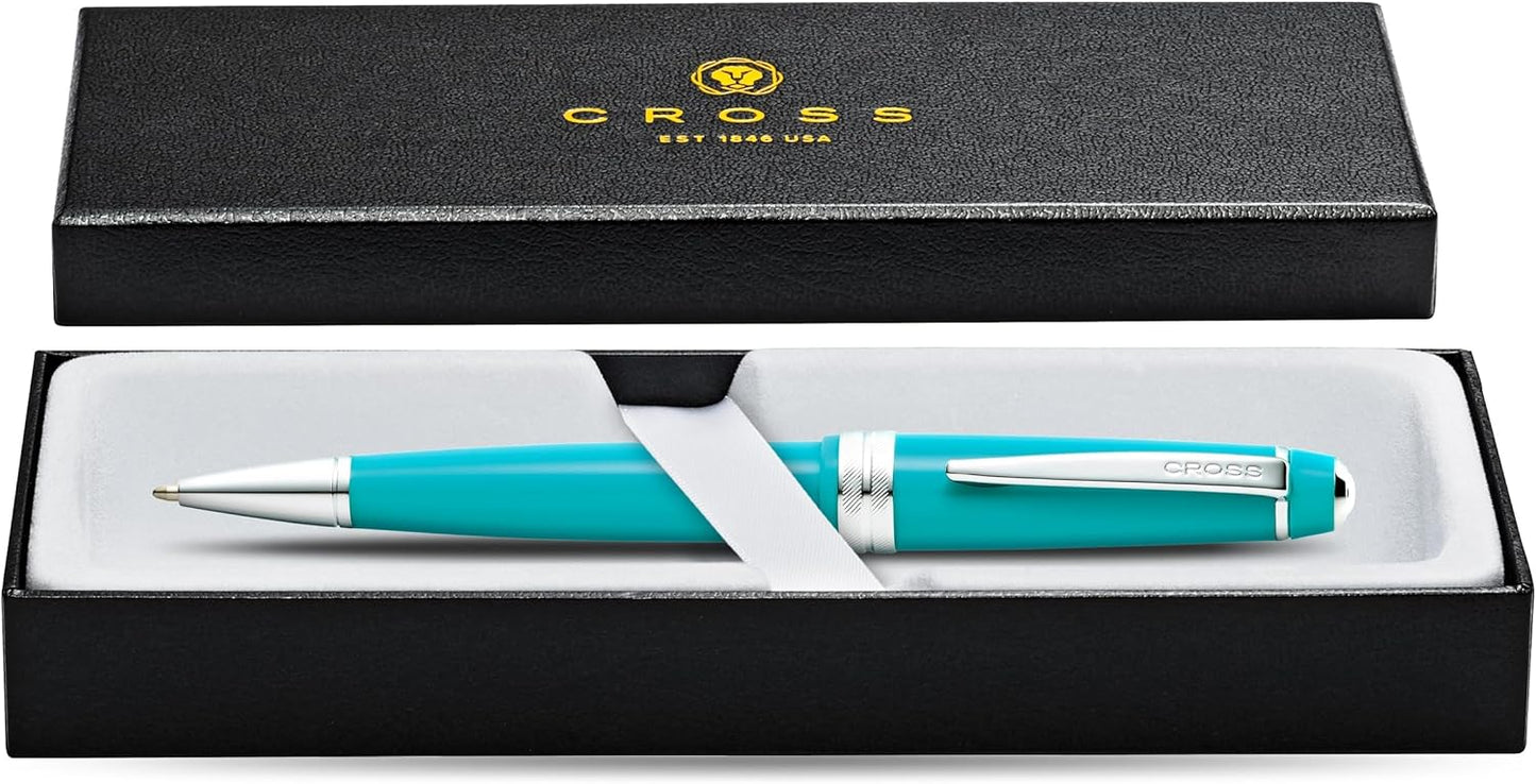 Cross Bailey Light Refillable Ballpoint Pen Presented in a Everyday Gift Box - Medium Point, Black Ink, Polished Green