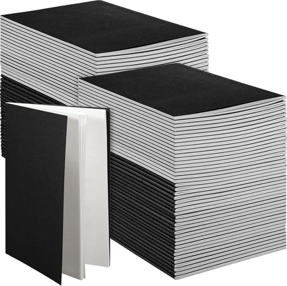 Mimorou 100 Pcs Journals Notebooks Bulk - Kraft Softcover A5 Small Notebooks 5.5 Inch x 8.3 Inch Notepads with 60 Page 30 Sheet for Writing Sketch Travel Office Supplies(Navy Blue,Lined)
