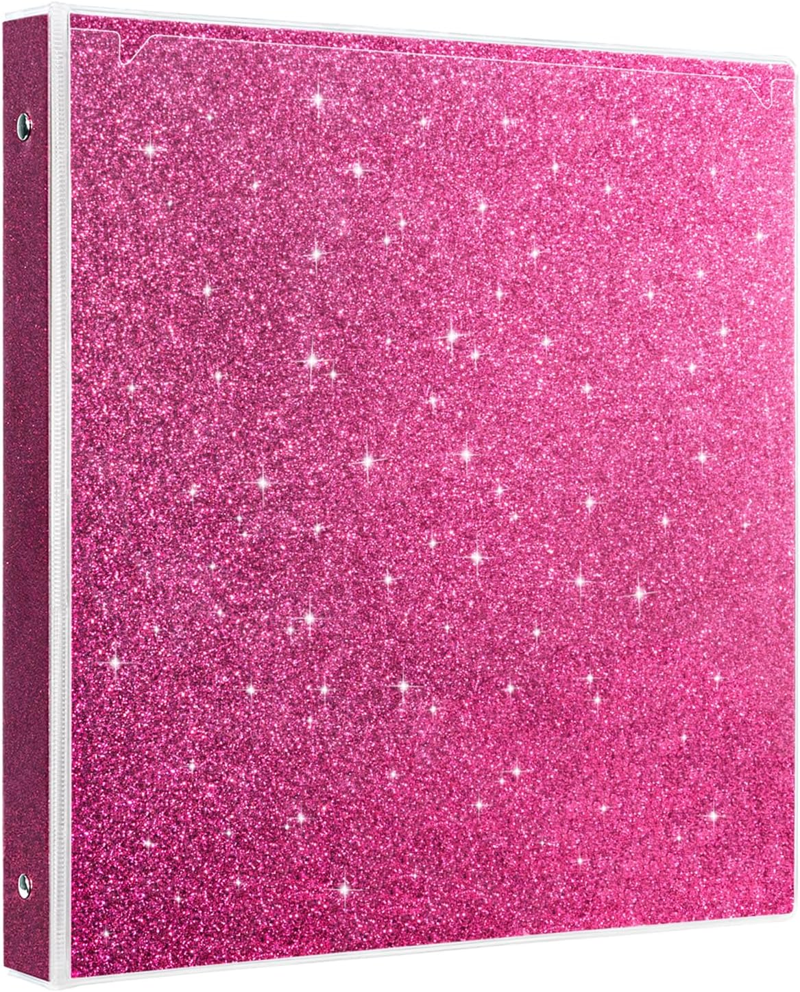 EYROZILL 3 Ring Binders 1 Inch Round Rings Binder Gold Binder Holds 8.5" x 11" Letter Size 300 Sheets, Waterproof, Gold