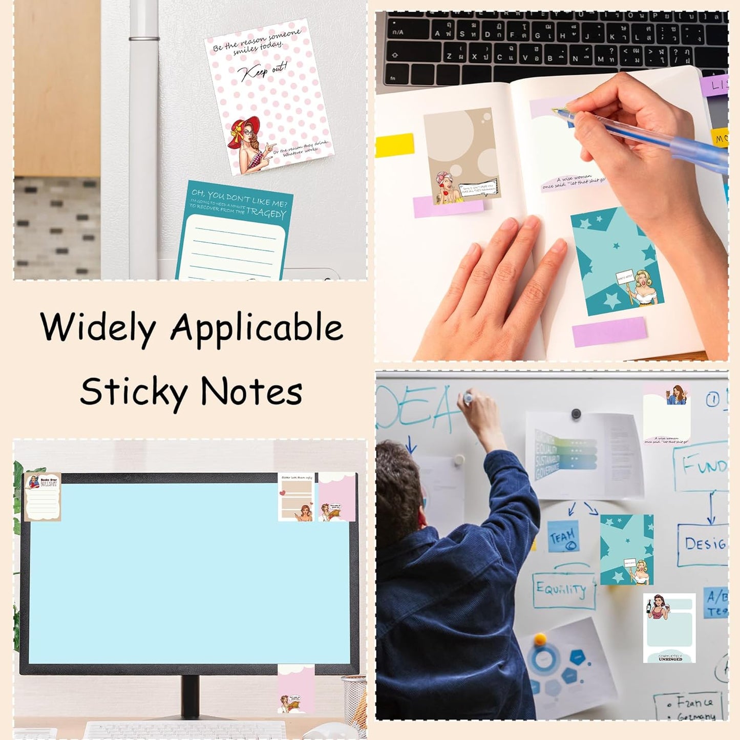 Dumpster Fire Sticky Notes 9 Pack, Funny Dumpster Fire Notepads for Work Stress Relief, Cute Self-Stick Memo Note Pads for Office, Humorous Gifts for Coworkers Students School Office Supplies 3×3 Inch