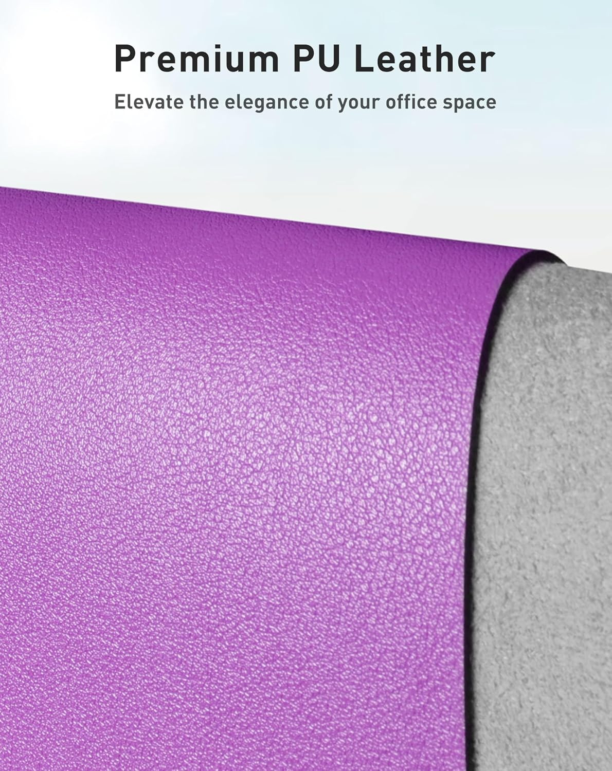 Aothia Leather Office Desk Pad Protector, Non-Slip PU Leather Desk Blotter, Waterproof Laptop Writing Mouse Pad for Office and Home, Black, 31.5" x 15.7" - Colors A
