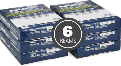 Boise Paper Premium Multipurpose Copy Paper | 8.5" x 11" Letter | 97 Bright White, 24 lb. | 10 Ream Carton (5,000 Sheets)