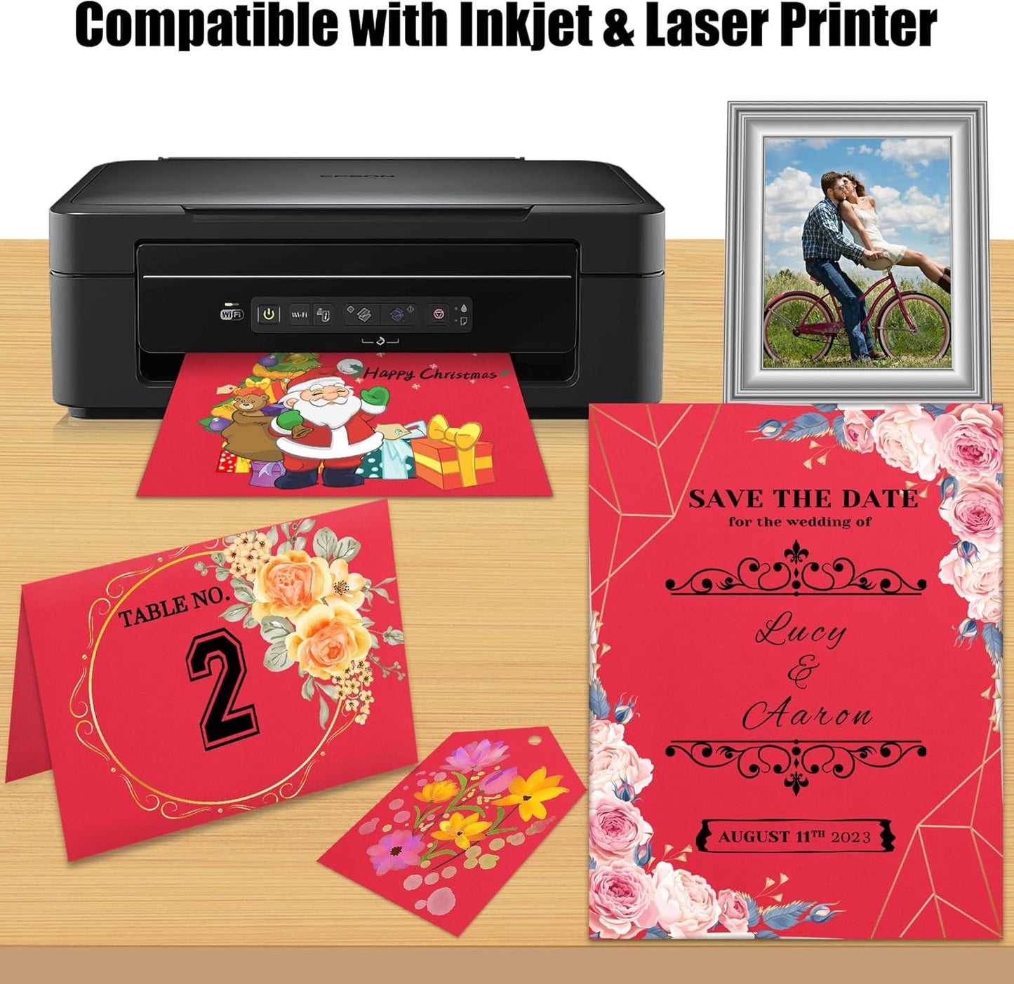 25 Sheets Black Cardstock Paper 8.5'' x 11'', 250gsm/92lb Thick Paper for Scrapbook, Invitations, Printing and DIY Cards