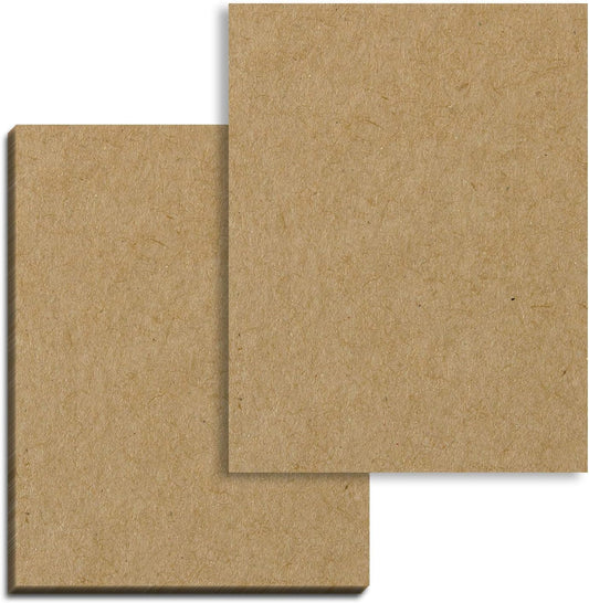 40 Sheets, Brown Kraft Cardstock, 300 GSM (110 lb. Cover) 8.5 x 11 inches
