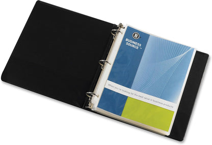 Business Source Sheet Protectors, Top Load, 1.9 Mile, 11"x8-1/2", 100/ (74551)