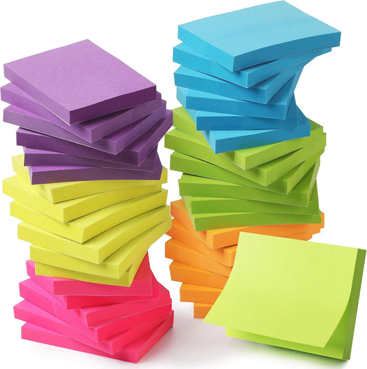 Mr. Pen- Small Sticky Notes, 1.5"x2", 36 Pads, 2160 Sheets, Bright Colors, Mini Sticky Notes Bulk, Self-Stick Note Pads, Perfect for Office, School, Home, Study & Organization