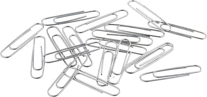 Amazon Basics No. 1 Paper Clips, Smooth, 1000 Count (10 Pack of 100), Silver