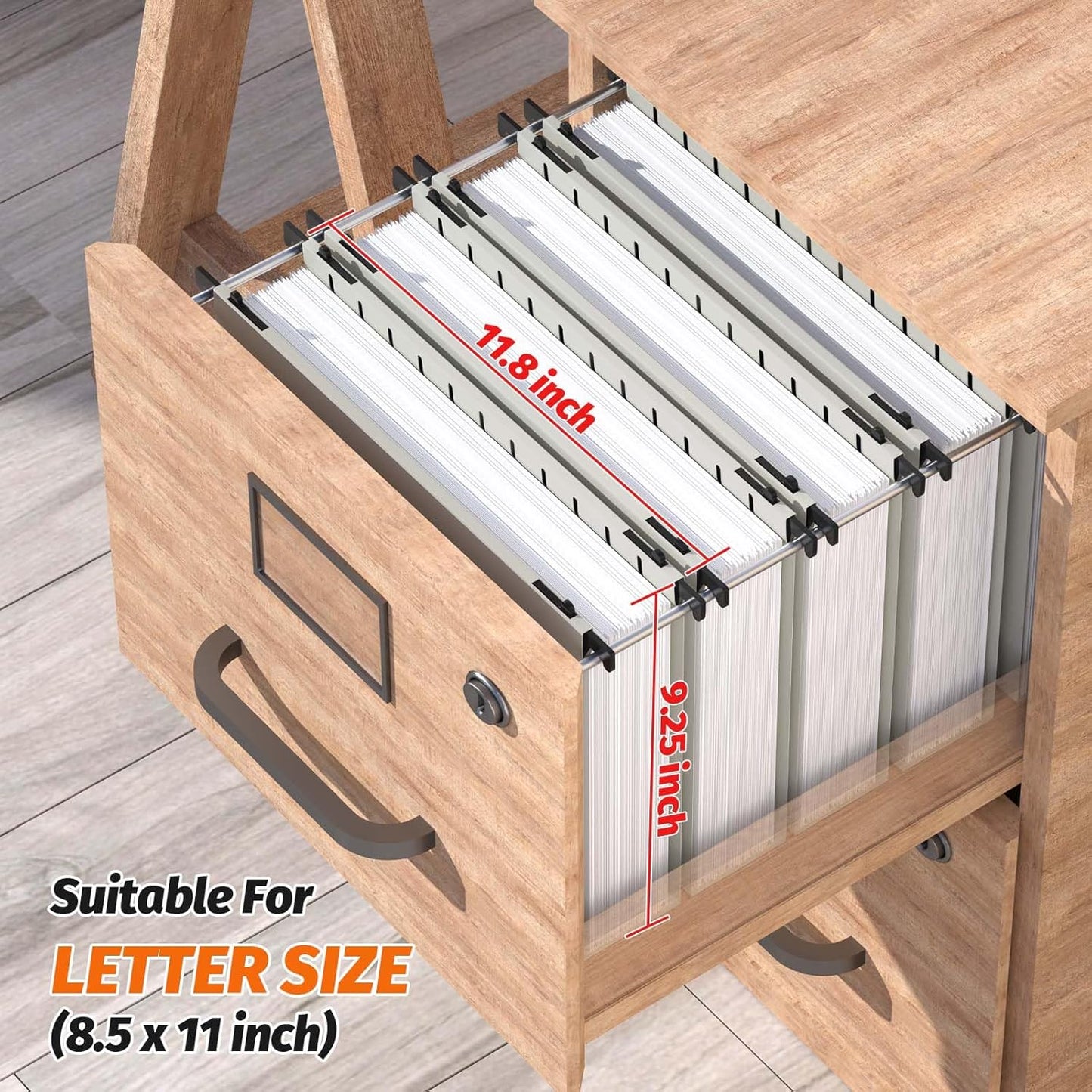 Shutex Extra Capacity Plastic Hanging File Folders,12 Pack Reinforced Hang Folders,Heavy Duty 2 Inch Expansion,Plastic Filing Cabinet Folders,Letter Size,Designed for Bulk Files, Medical Charts,Blue
