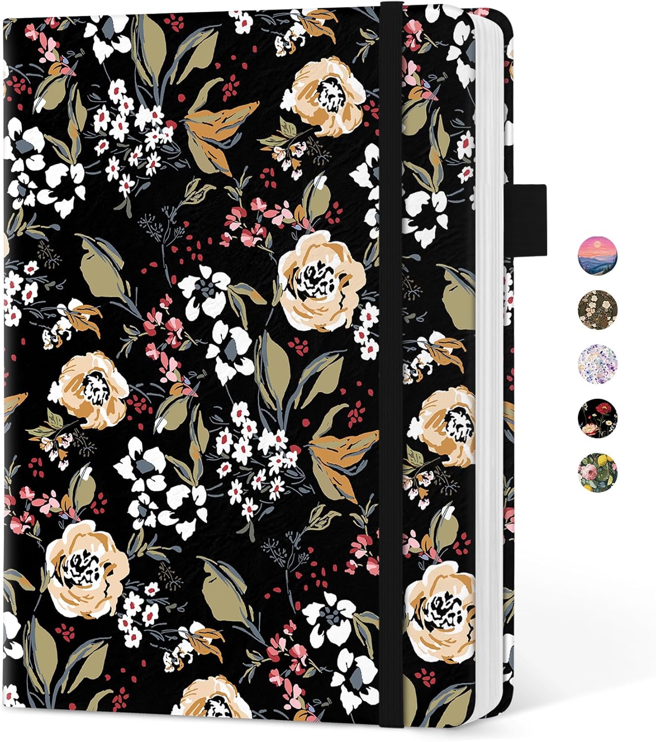 Taja Aesthetic Lined Journal for Women, Pretty 6" x 8" Notebook for Work & Note with 160 College Ruled Pages, Hardcover Leather Notebook for Journaling, Note Taking, Bible Study, Hummingbird