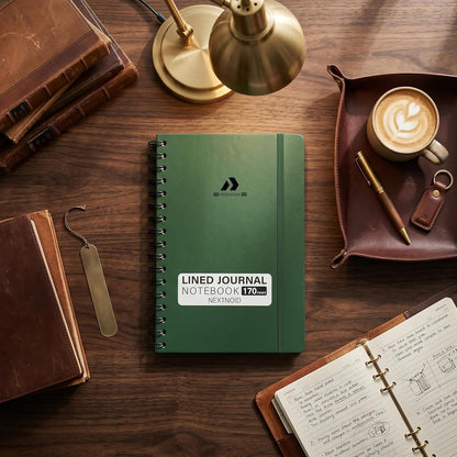 Nextnoid Lined Spiral Notebook Journal For Women & Men - A5(5.8" x 8.3") 170 Pages, Hardcover Notebooks for Work & Note Taking, College Ruled Journals for Writing - Grey