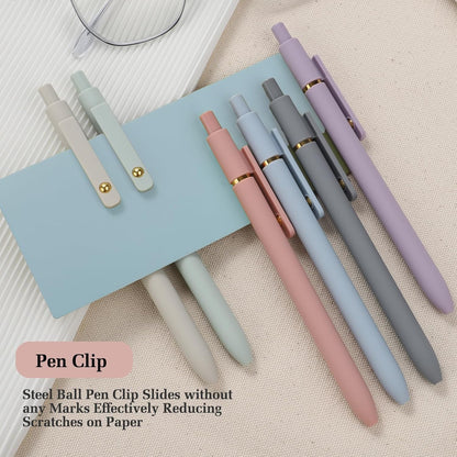 10 Pieces Gel Ink Pen Refills Replaceable Ballpoint Black Ink Pen Refills Extra Fine Point 0.5mm Smooth Writing for Office School Supplies (Black Ink)