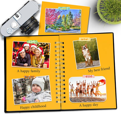 25 Sheets Black Cardstock Paper 8.5'' x 11'', 250gsm/92lb Thick Paper for Scrapbook, Invitations, Printing and DIY Cards