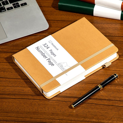 Yoment Leather Journal for Men Women, 324 Numbered Pages Thick Journals for Writing with Contents, A5 Hardcover College Ruled Journaling Notebooks for Travel, Note Taking, Diary, Green
